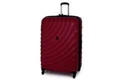 IT Luggage Duralition Expandable 4 Wheel Suitcase -Red
